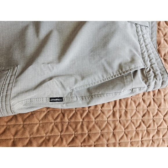 O'Neill Crossover Men's Gray Lightweight Cargo Shorts RN85773 Drawstring, Sz 38 - Picture 2 of 14